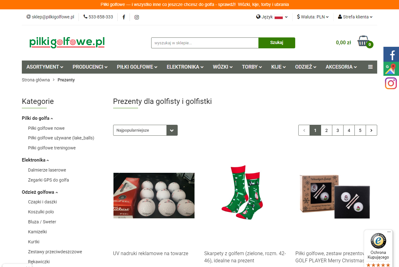 Prezent dla początkującego i zaawansowanego golfisty – co wybrać w zależności od poziomu?